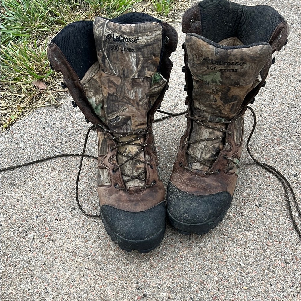 LaCrosse Brown Camouflage Outdoor Boots 800 grams